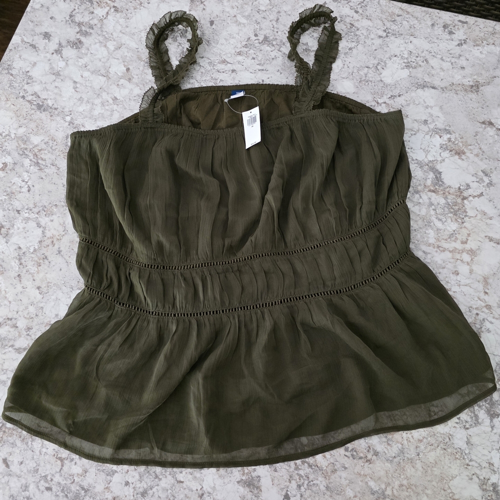 Old Navy Olive Camisole Top